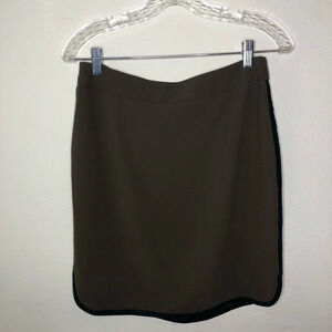 Cremieux (Anthropologie) Olive Green Skirt